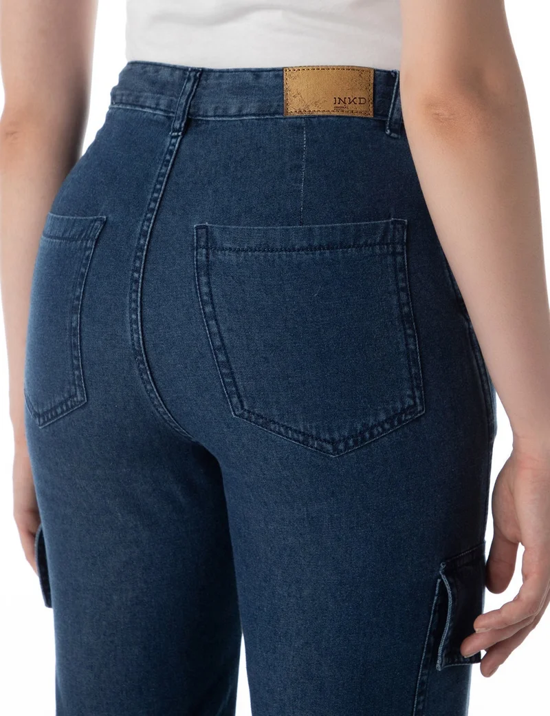 inkd Women's Cargo Pocket Jogger - High-Rise | 100% Cotton